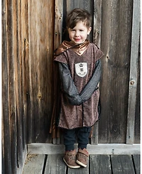Unisex Brilliant Copper Knight Tunic with Cape 5-6 - Ages 5-7