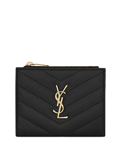Saint Laurent Cassandre Matelasse Bi-Fold Wallet