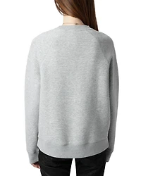 Upper Pmo Rhinestone Wings Sweatshirt