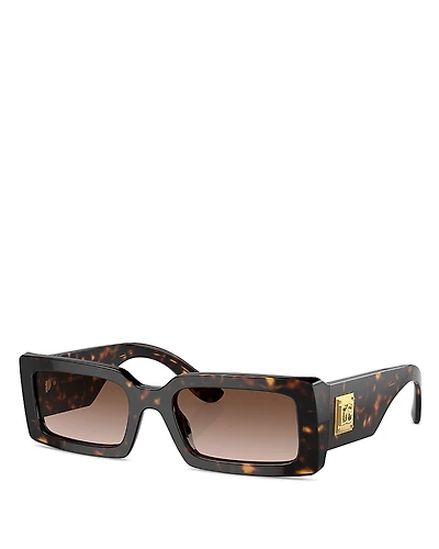 Dolce & Gabbana Rectangular Sunglasses, 53mm