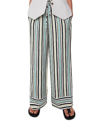 Whistles Nicola Striped Wide Leg Pants