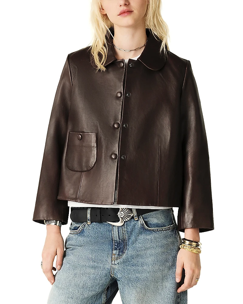ba & sh Milos Leather Jacket