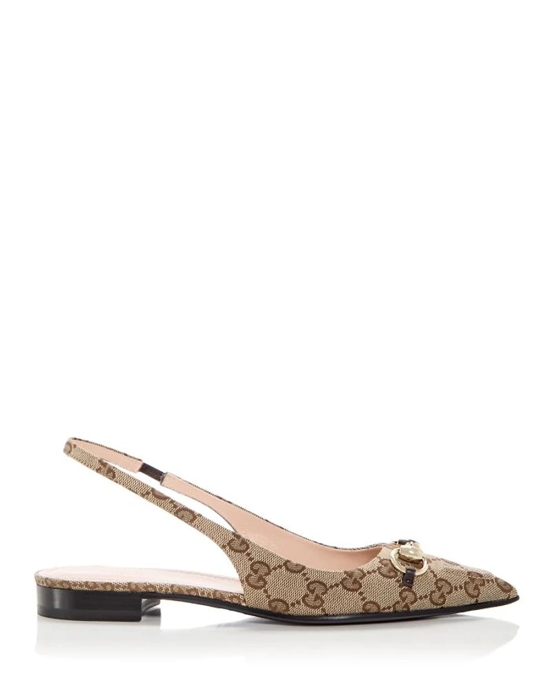 Women's Pointed Toe Slingback Flats