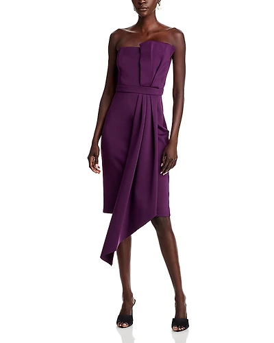 Eliza J Asymmetric Draped Dress