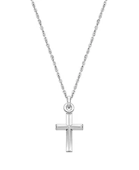 Tiny Blessings Children's Sterling Silver Holy Cross 12 - 14 Necklace