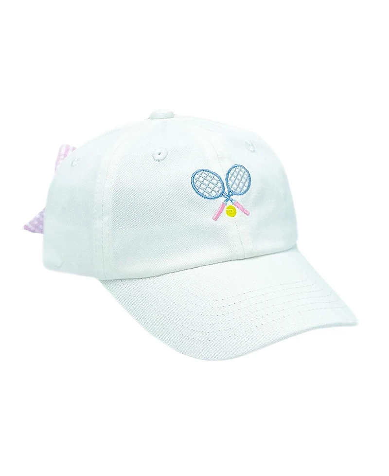 Bits & Bows Girls' Tennis Bow Baseball Hat - Little Kid, Big Kid