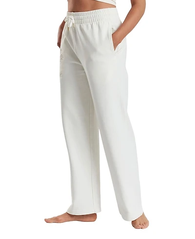 Peachaus Sitka Blossom-Embroidered Ethical-Cotton Joggers