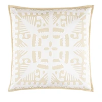 Annie Selke Knight Wood Cutwork Euro Sham