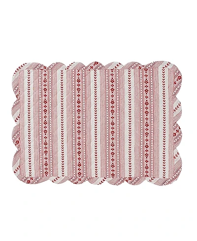 Villa Stripe Quilted Placemat