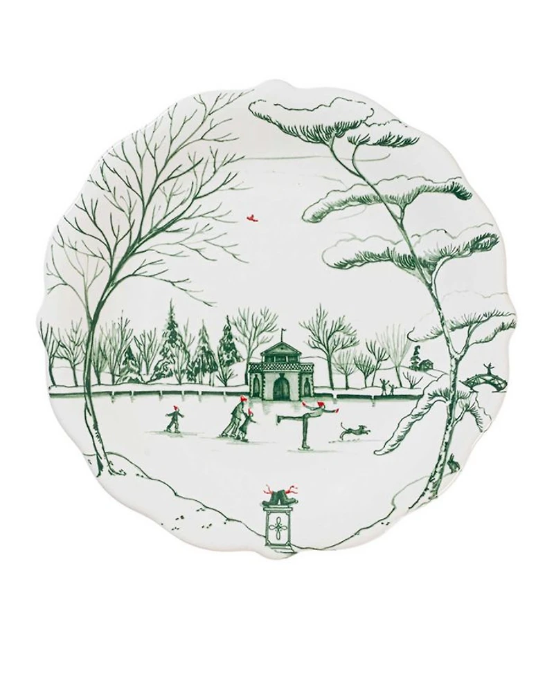 Country Estate Winter Frolic Party Plate Assorted Set of 4