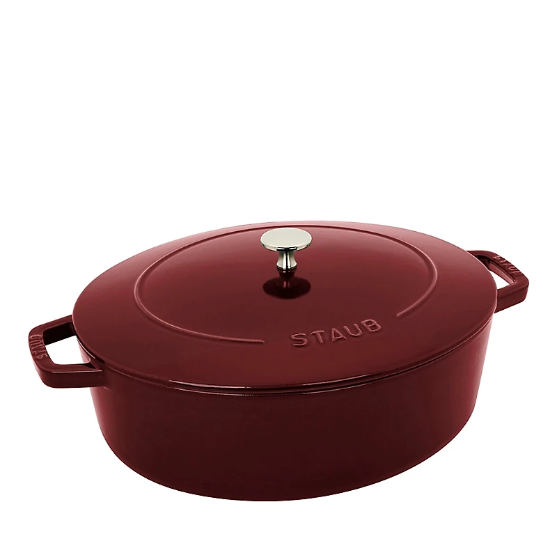 Staub Cast Iron 6.25 Qt. Wide Oval Dutch Oven