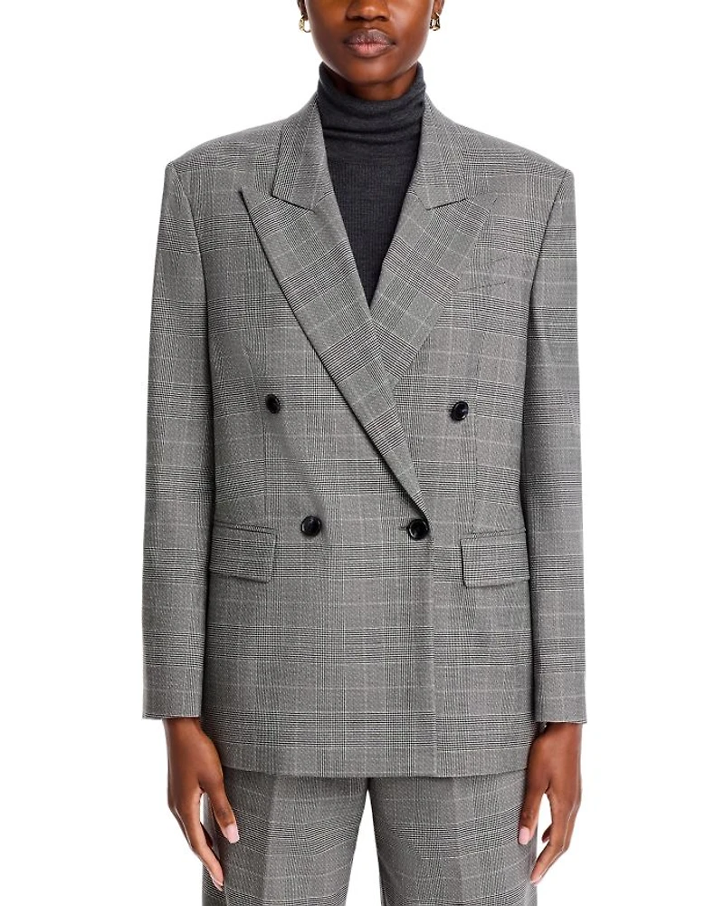 Juseka Plaid Blazer