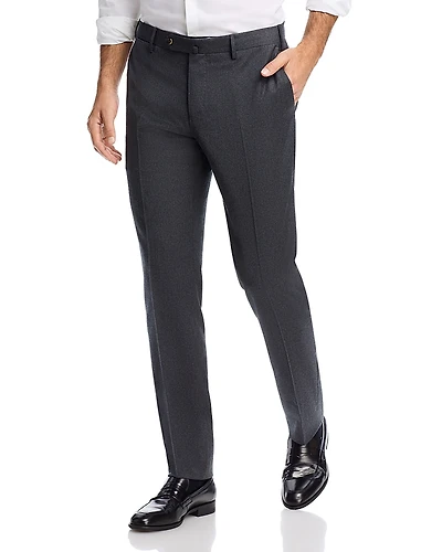 Pt Torino Melange Stretch Flannel Slim Fit Trousers