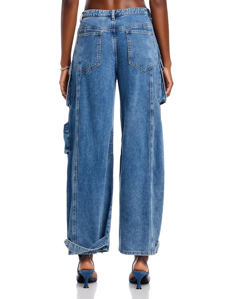 Duo Cargo Jeans Blue Denim