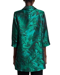 Botanical Jacquard A Line Jacket
