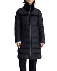 Dawn Levy Milan Down Coat with Shearling Trim