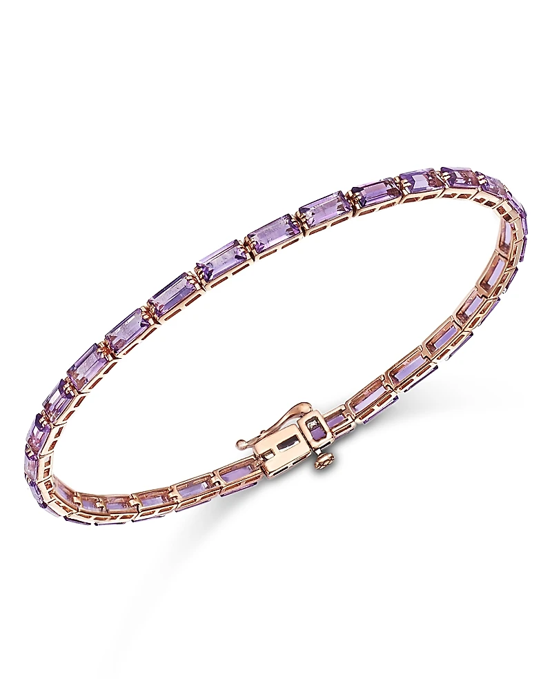 Bloomingdale's Fine Collection Amethyst Tennis Bracelet