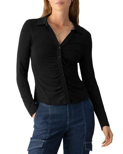 Dreamgirl Ruched Knit Shirt