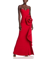 Chiara Boni La Petite Robe Ethane Rosette Gown - Exclusive