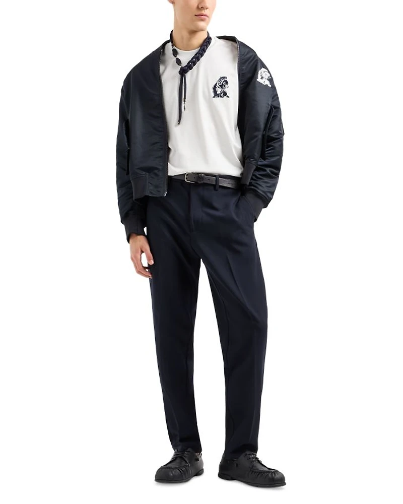 Embroidered Bulldog Tee