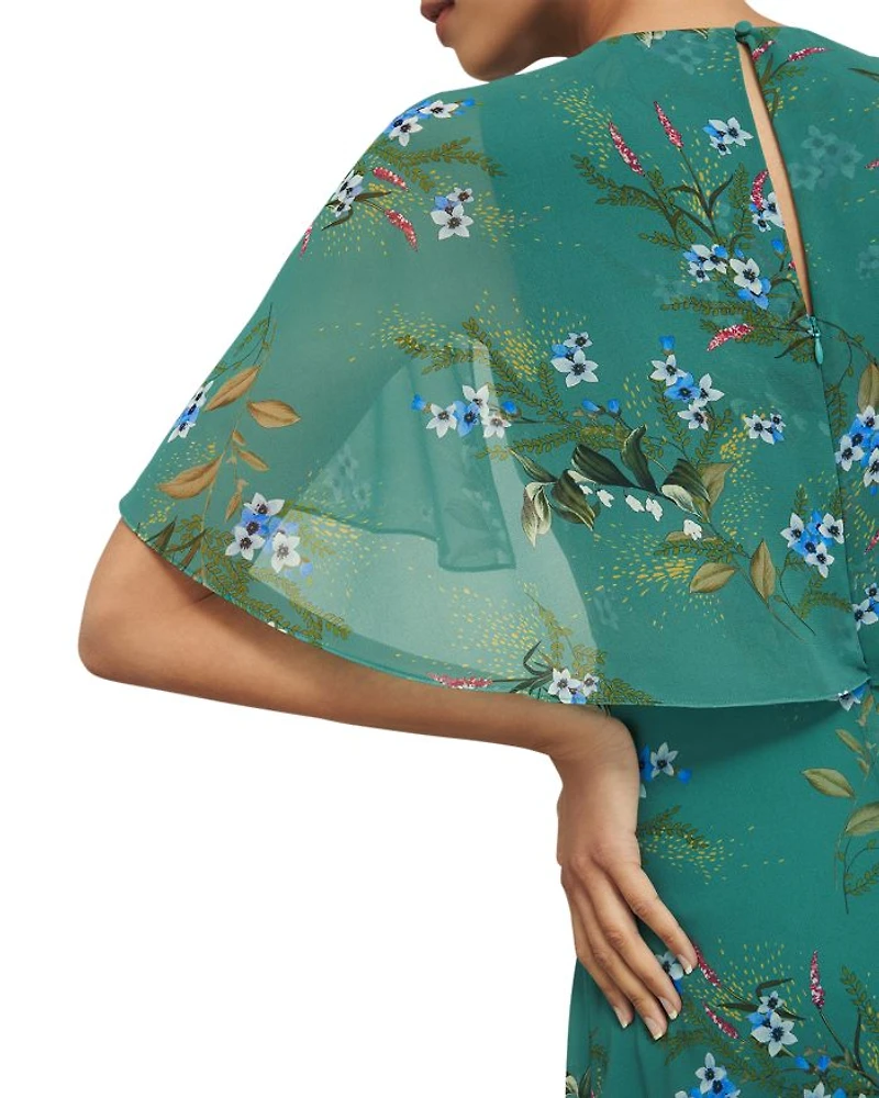 Jaida Floral Print Midi Dress