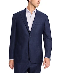 Vince Melange Solid Unstructured Slim Fit Suit Jacket