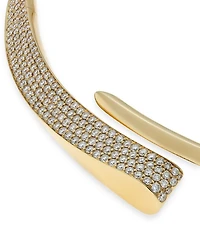 18K Yellow Gold Like Diamond Pavé Choker Necklace - Exclusive, Italy Campaign