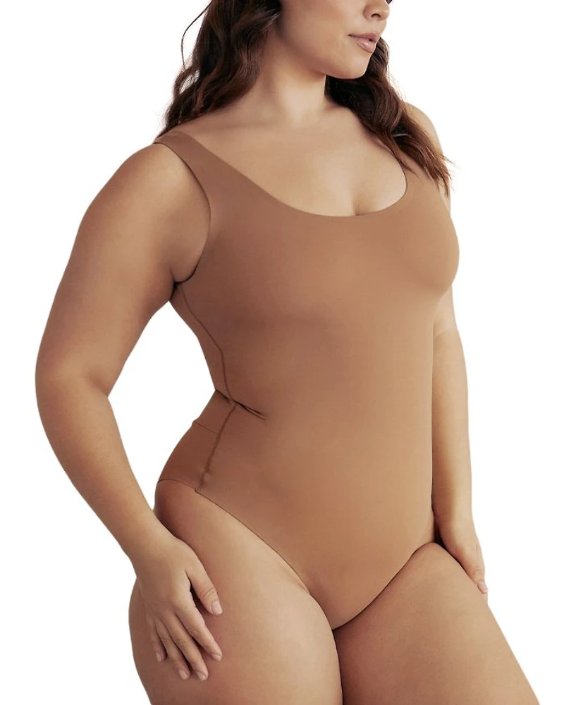 Scoop Neck Hourglass Shapewear Cheeky Bodysuit