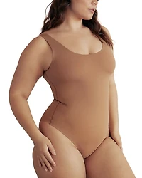 Scoop Neck Hourglass Shapewear Cheeky Bodysuit