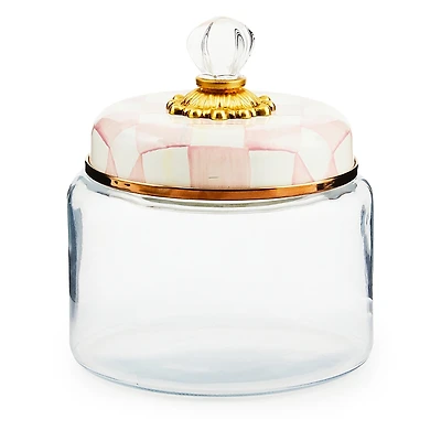 Mackenzie-Childs Rosy Check Kitchen Canister