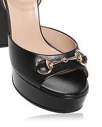 Women's Malaga Horsebit High Heel Platform Sandals