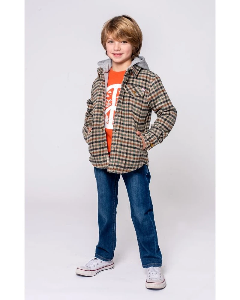 Boys' Glen Hooded Shirt - Little Kid, Big Kid
