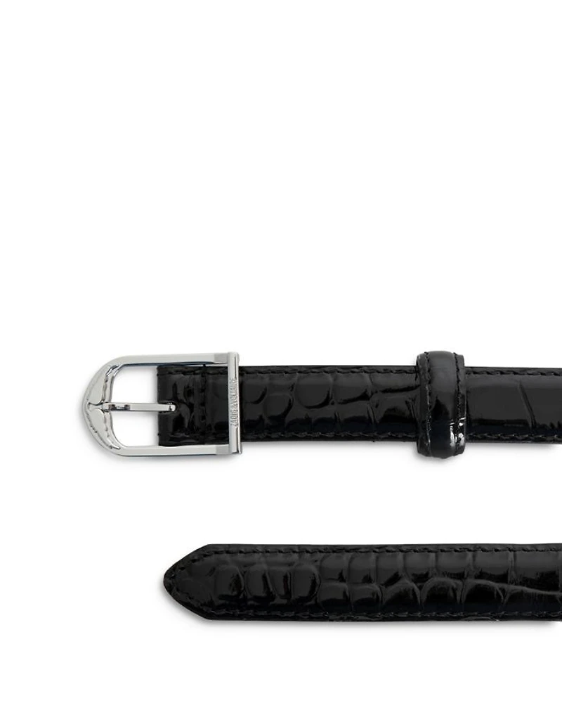 Rise Croc Embossed Belt
