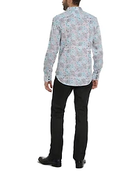 Hendriks Button Front Printed Shirt