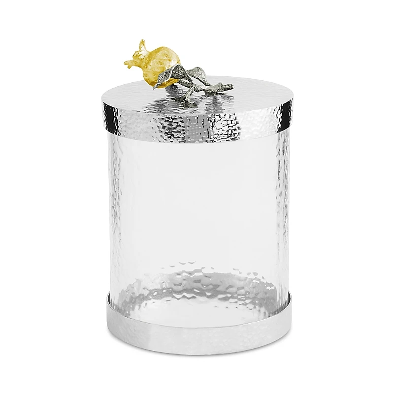 Michael Aram Pomegranate Silver and Gold Small Canister