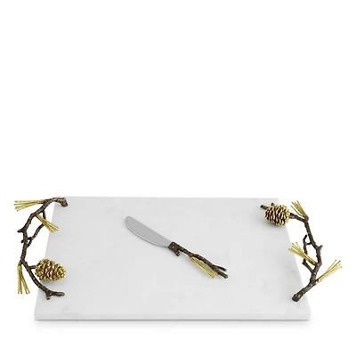 Pine Cone Cheeseboard with Knife
