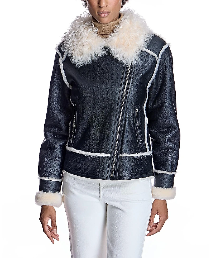 Maximilian Nappa Finish Shearling Jacket