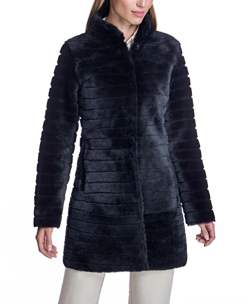 Grooved Shearling Jacket