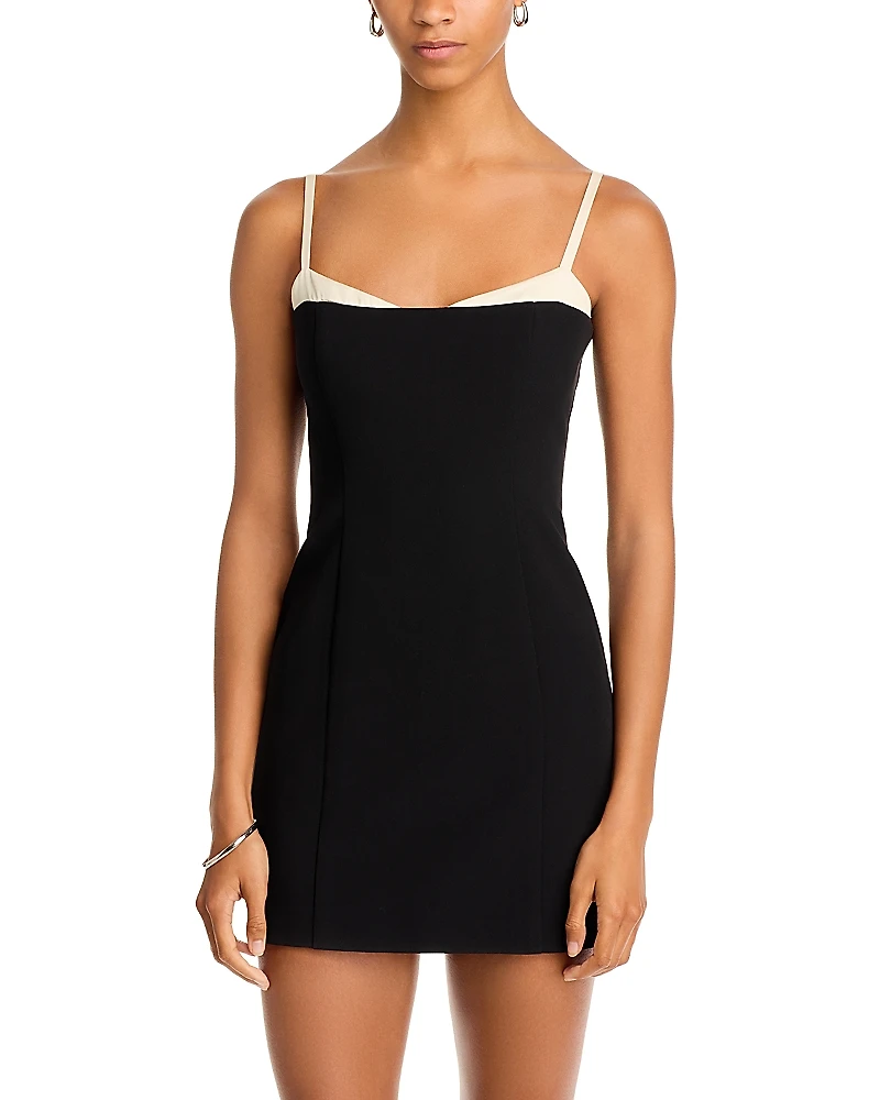 French Connection Azra Contrast Trim Mini Dress
