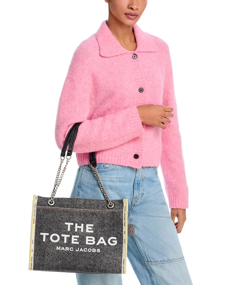 The Denim Chain Medium Tote Bag