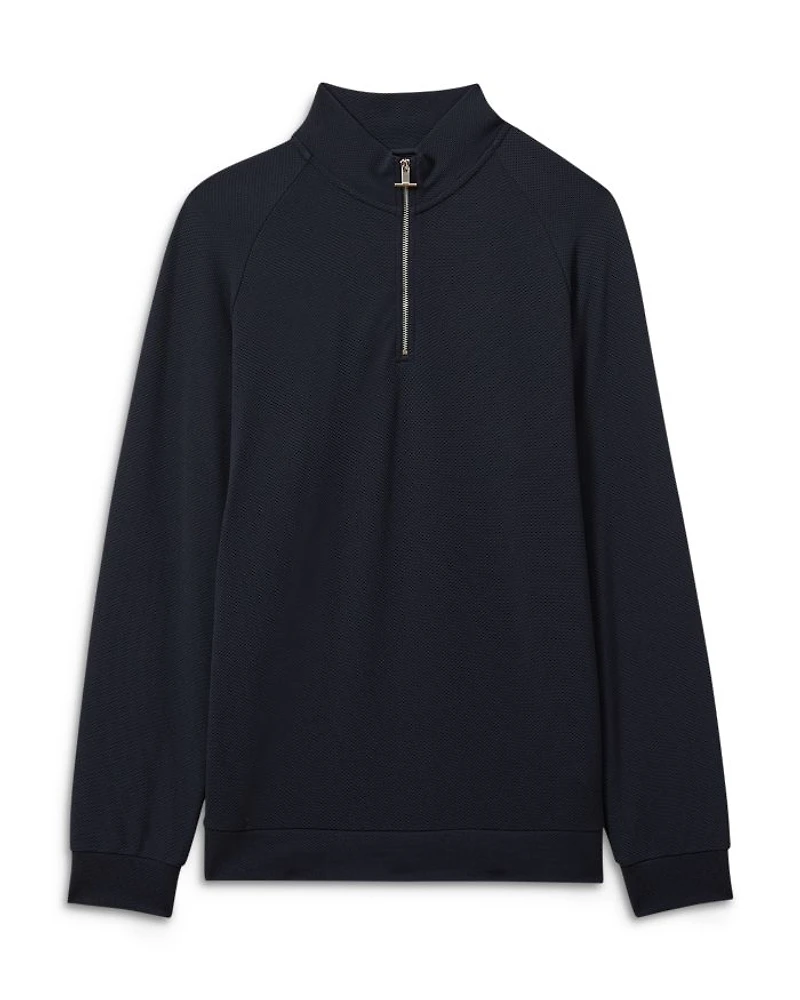 Illinois Quarter Zip Textured Sweatshirt