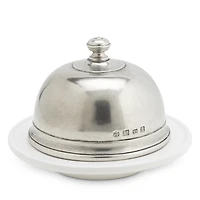 Match Convivio Large Ceramic and Pewter Butter Dome