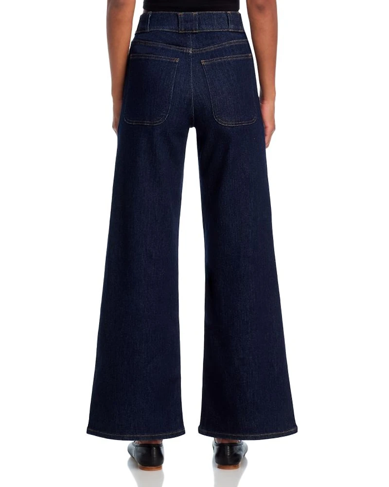 High Rise Modern Pocket Jeans Rinse