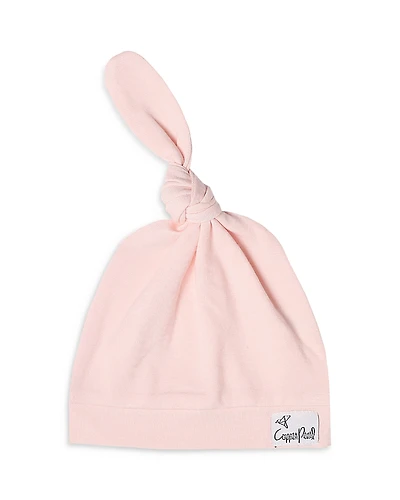 Copper Pearl Blush Top Knot Hat, 0-4 Months