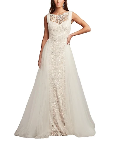 Tadashi Shoji Alamo Dot Embroidered Bridal Gown