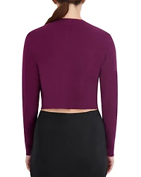 Cropped Crewneck Cardigan
