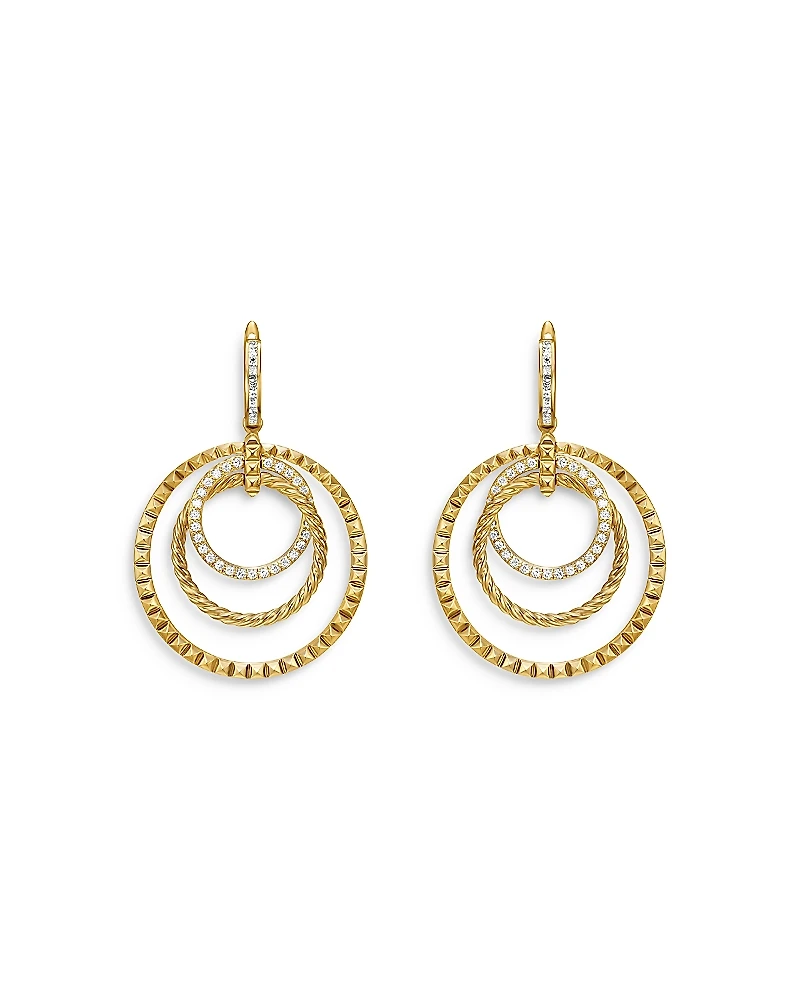 David Yurman Crossover Trio Drop Earrings