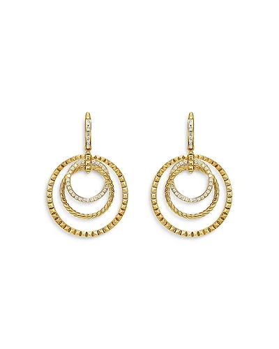 David Yurman Crossover Trio Drop Earrings