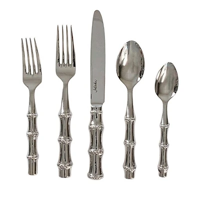 Bamboo 5 Piece Place Setting, Polished