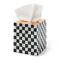 Mackenzie-Childs Courtly Check Lacquer Boutique Tissue Box Cover